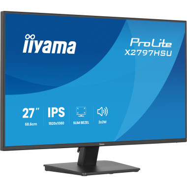 iiyama ProLite X2797HSU-B1 écran plat de PC 68,6 cm (27") 1920 x 1080 pixels Full HD Noir