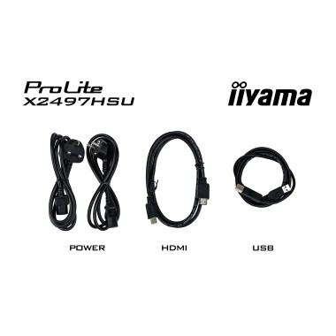 iiyama ProLite X2497HSU-B1 écran plat de PC 60,5 cm (23.8") 1920 x 1080 pixels Full HD Noir