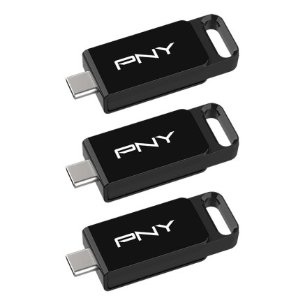 PNY Elite lecteur USB flash 128 Go USB Type-C 3.2 Gen 1 (3.1 Gen 1) Noir