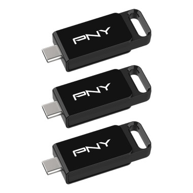 PNY Elite lecteur USB flash 128 Go USB Type-C 3.2 Gen 1 (3.1 Gen 1) Noir