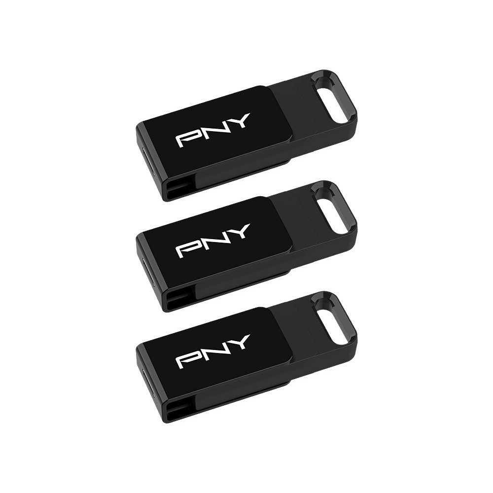 PNY Elite lecteur USB flash 128 Go USB Type-C 3.2 Gen 1 (3.1 Gen 1) Noir