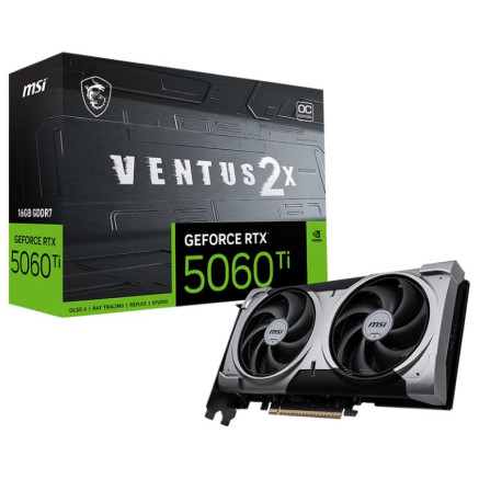 MSI VENTUS GeForce RTX 5060 TI 16G 2X OC PLUS NVIDIA 16 Go GDDR7 | ECP Grossiste informatique
