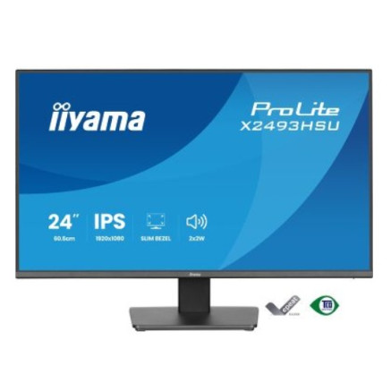 IIYAMA X2493HSU-B1 (ProLite) - 23,8p IPS FHD 1ms 350 cd/m² HDMI-DP 2xUSB 2x2W Noir | ECP Grossiste informatique