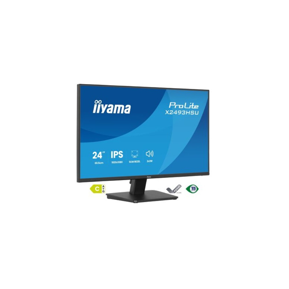 IIYAMA X2493HSU-B1 (ProLite) - 23,8p IPS FHD 1ms 350 cd/m² HDMI-DP 2xUSB 2x2W Noir | ECP Grossiste informatique