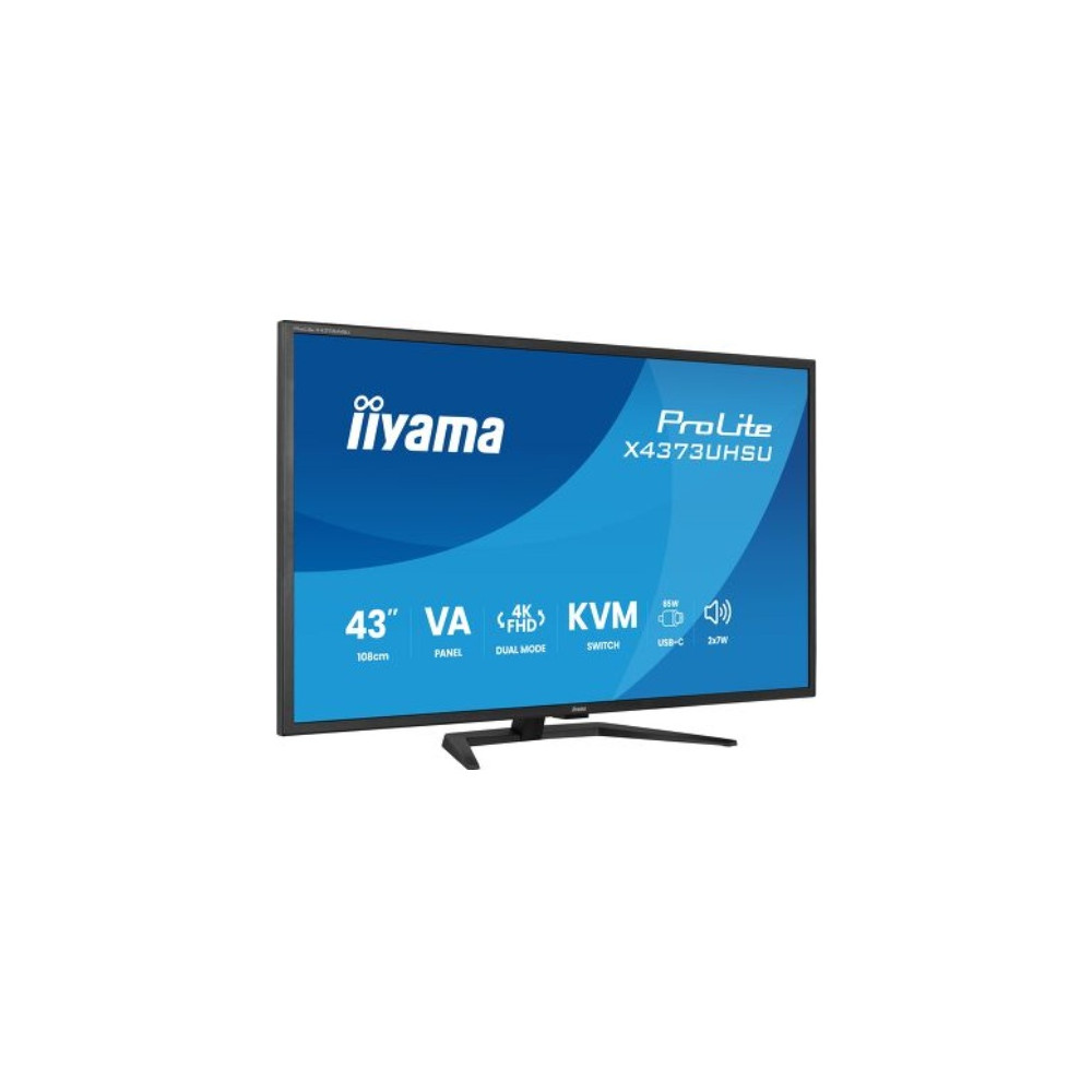 iiyama ProLite X4373UHSU-B1 écran plat de PC 108 cm (42.5") 3840 x 2160 pixels 4K Ultra HD Noir | ECP Grossiste informatique