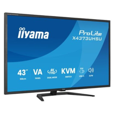 iiyama ProLite X4373UHSU-B1 écran plat de PC 108 cm (42.5") 3840 x 2160 pixels 4K Ultra HD Noir | ECP Grossiste informatique