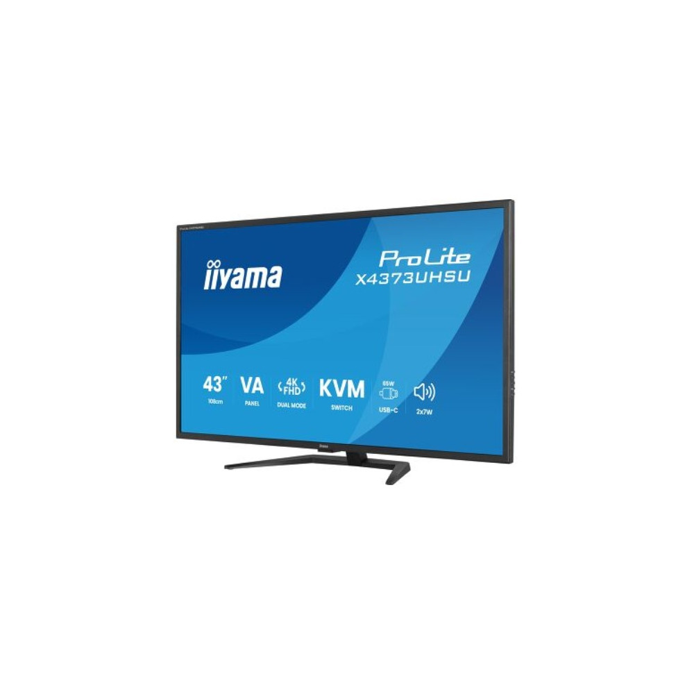 iiyama ProLite X4373UHSU-B1 écran plat de PC 108 cm (42.5") 3840 x 2160 pixels 4K Ultra HD Noir | ECP Grossiste informatique