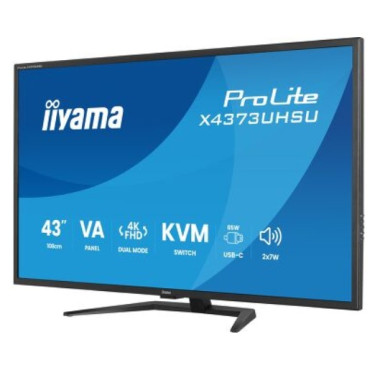 iiyama ProLite X4373UHSU-B1 écran plat de PC 108 cm (42.5") 3840 x 2160 pixels 4K Ultra HD Noir | ECP Grossiste informatique