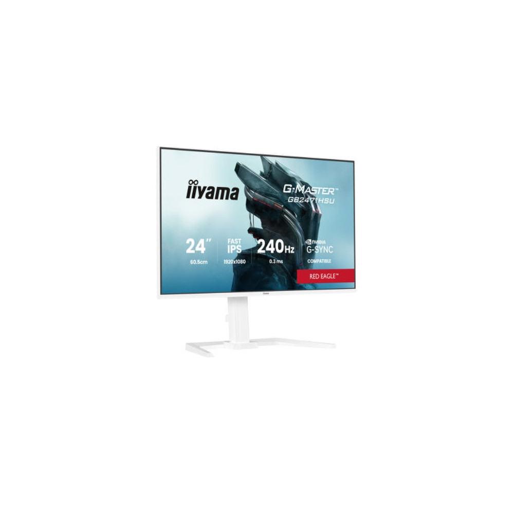 IIYAMA GB2471HSU-W1 (Red Eagle) - 23.8p Fast-IPS FHD 0.3ms 350cd 2HDMI-DP 2USB 2x2W Réglable Noir | ECP Grossiste informatique