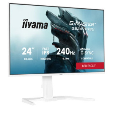 IIYAMA GB2471HSU-W1 (Red Eagle) - 23.8p Fast-IPS FHD 0.3ms 350cd 2HDMI-DP 2USB 2x2W Réglable Noir | ECP Grossiste informatique