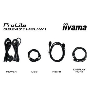 IIYAMA GB2471HSU-W1 (Red Eagle) - 23.8p Fast-IPS FHD 0.3ms 350cd 2HDMI-DP 2USB 2x2W Réglable Noir | ECP Grossiste informatique