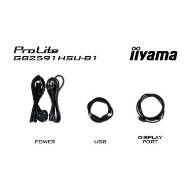 IIYAMA GB2591HSU-B1 (Gold Phoenix) - 24.5p Fast-IPS FHD 0.4ms HDMI-DP 2x2W Réglable Noir | ECP Grossiste informatique