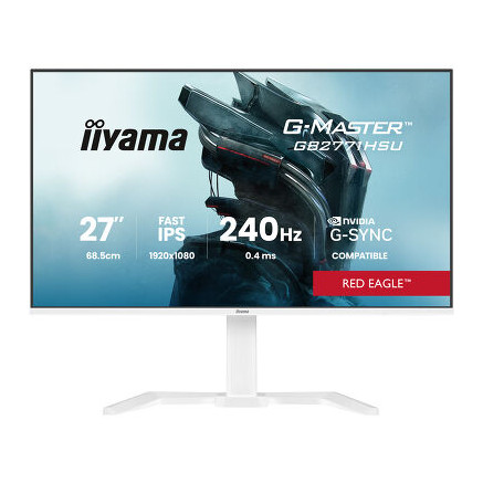 IIYAMA GB2771HSU-W1 (Red Eagle) - 27p Fast-IPS FHD 0.4ms 350cd 2HDMI-DP 2USB 2x2W Réglable Blanc | ECP Grossiste informatique
