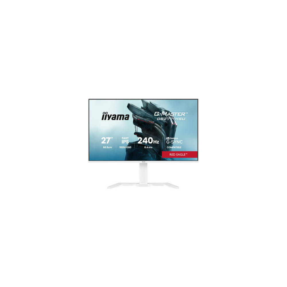IIYAMA GB2771HSU-W1 (Red Eagle) - 27p Fast-IPS FHD 0.4ms 350cd 2HDMI-DP 2USB 2x2W Réglable Blanc | ECP Grossiste informatique