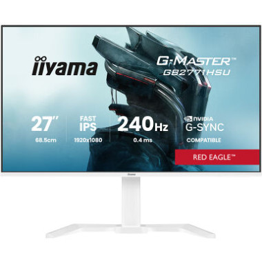 IIYAMA GB2771HSU-W1 (Red Eagle) - 27p Fast-IPS FHD 0.4ms 350cd 2HDMI-DP 2USB 2x2W Réglable Blanc | ECP Grossiste informatique