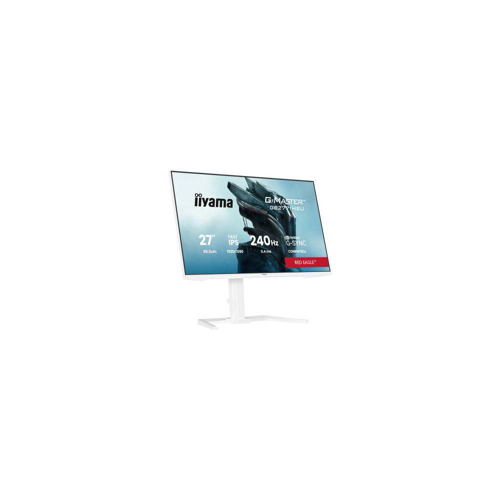 IIYAMA GB2771HSU-W1 (Red Eagle) - 27p Fast-IPS FHD 0.4ms 350cd 2HDMI-DP 2USB 2x2W Réglable Blanc | ECP Grossiste informatique