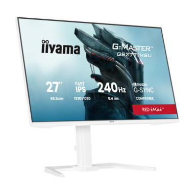 IIYAMA GB2771HSU-W1 (Red Eagle) - 27p Fast-IPS FHD 0.4ms 350cd 2HDMI-DP 2USB 2x2W Réglable Blanc | ECP Grossiste informatique
