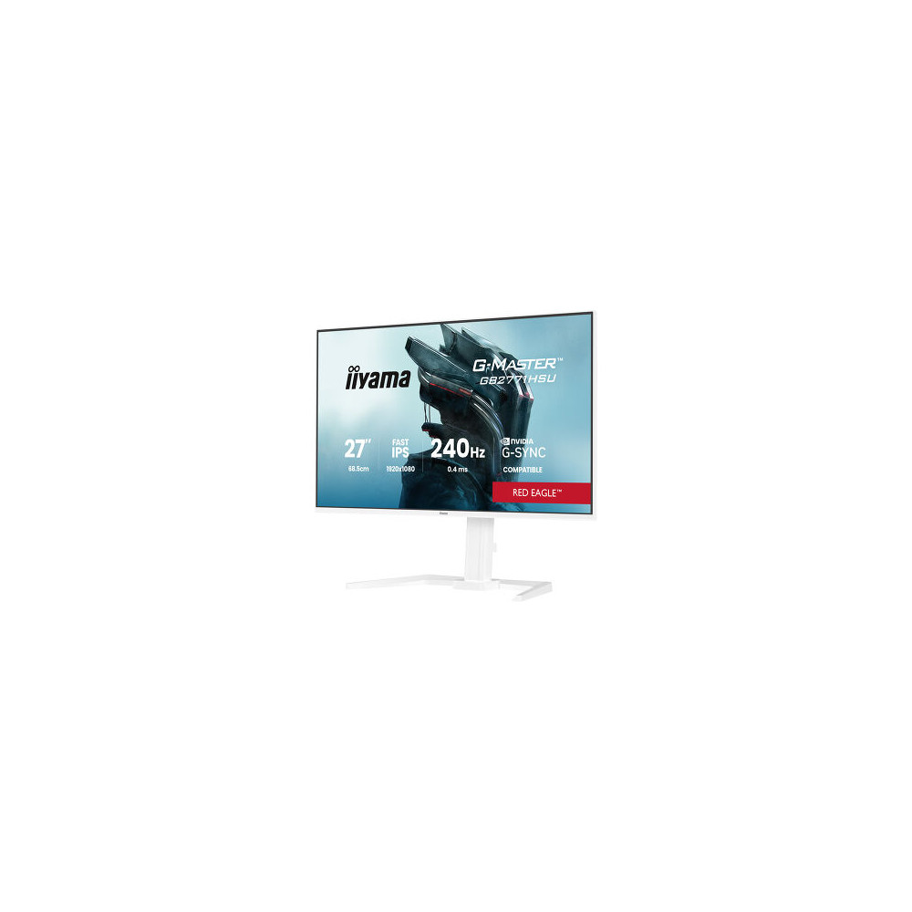 IIYAMA GB2771HSU-W1 (Red Eagle) - 27p Fast-IPS FHD 0.4ms 350cd 2HDMI-DP 2USB 2x2W Réglable Blanc | ECP Grossiste informatique
