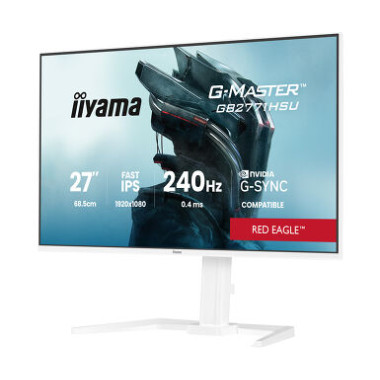 IIYAMA GB2771HSU-W1 (Red Eagle) - 27p Fast-IPS FHD 0.4ms 350cd 2HDMI-DP 2USB 2x2W Réglable Blanc | ECP Grossiste informatique