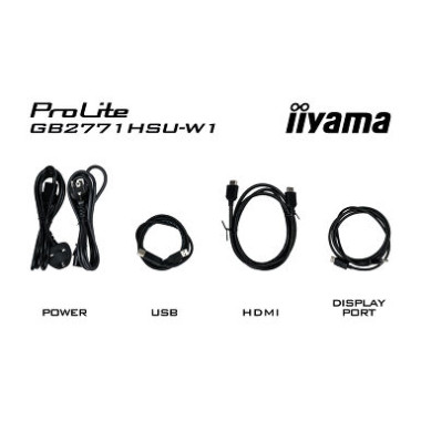 IIYAMA GB2771HSU-W1 (Red Eagle) - 27p Fast-IPS FHD 0.4ms 350cd 2HDMI-DP 2USB 2x2W Réglable Blanc | ECP Grossiste informatique