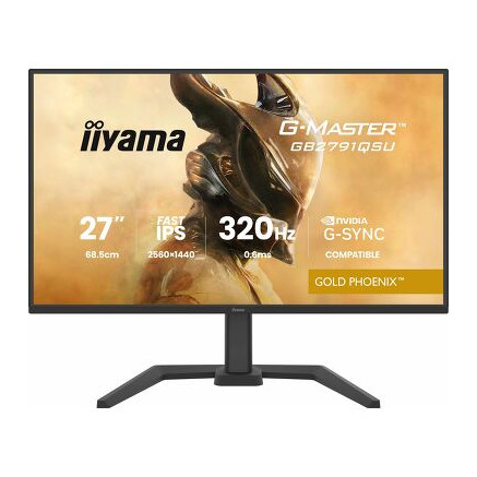 IIYAMA GB2791QSU-B1 (Gold Phoenix) - 27p Fast-IPS WQHD 0.6ms 350cd 2HDMI-1DP 4USB 2x2W Reglable Noi | ECP Grossiste informatique