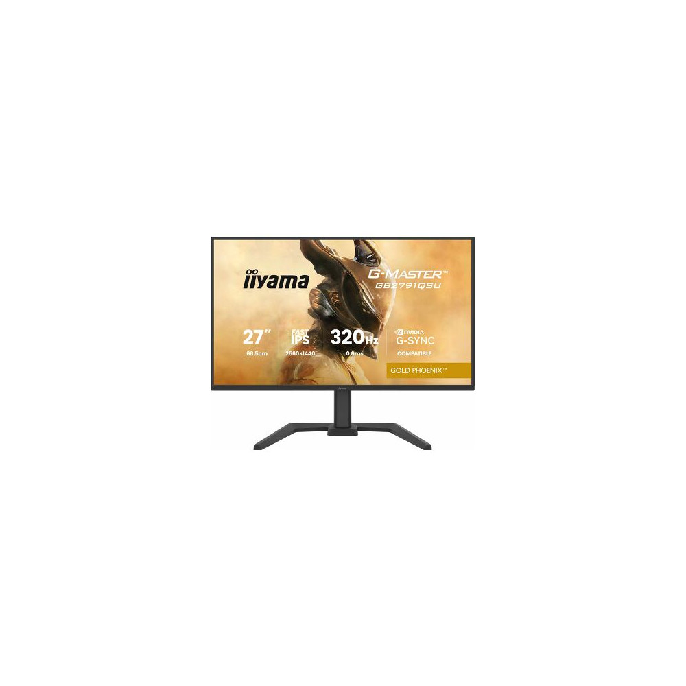 IIYAMA GB2791QSU-B1 (Gold Phoenix) - 27p Fast-IPS WQHD 0.6ms 350cd 2HDMI-1DP 4USB 2x2W Reglable Noi | ECP Grossiste informatique