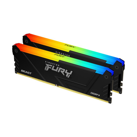Kingston Technology FURY Beast 64GB 3200MT s DDR4 CL16 DIMM (Kits de 2) RGB