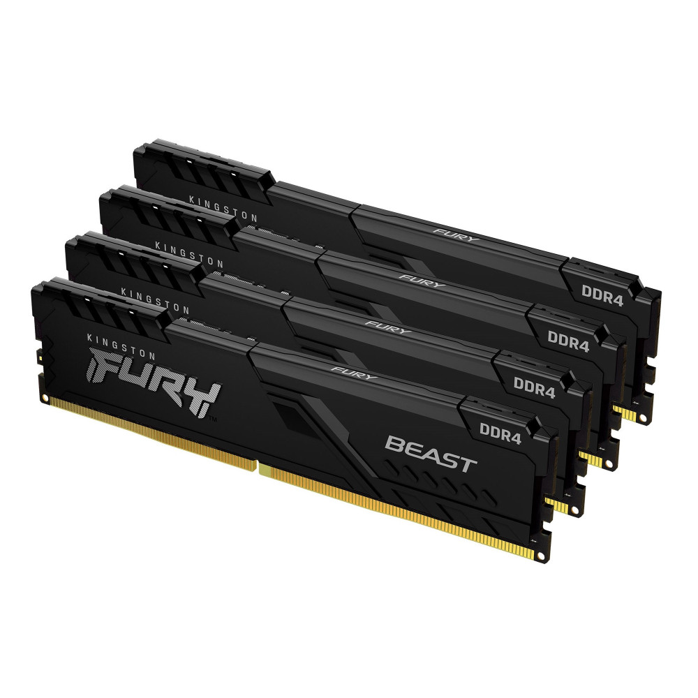 Kingston Technology FURY Beast 64Go 3600MT s DDR4 CL18 DIMM (Kit de 4) Black