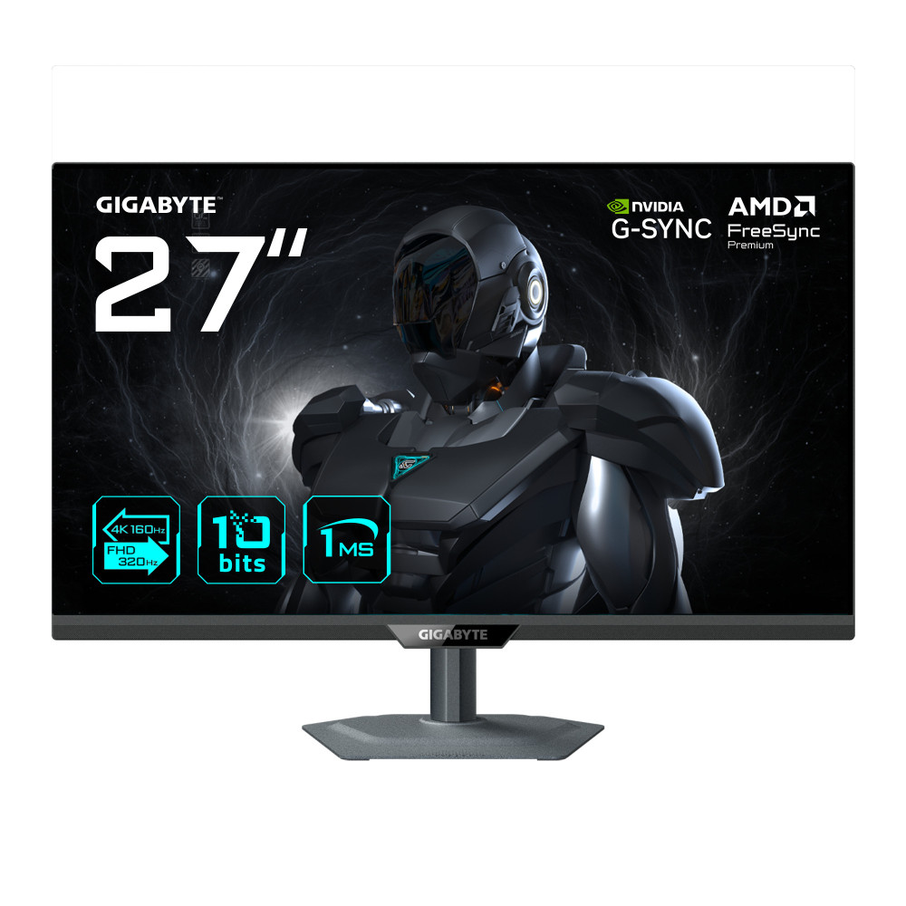GIGABYTE G27UP Moniteur de jeu 27” 4K UHD - Mode double (4K 160Hz ou FHD 320Hz), 3840 x 2160, 1ms, 400 cd m², FreeSync Premium,