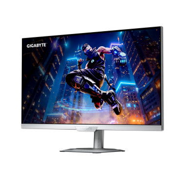 GIGABYTE M27UP ICE Moniteur de jeu 27” 4K UHD - Mode double (4K 160Hz ou FHD 320Hz), 3840 x 2160, 1ms, 350 cd m², FreeSync