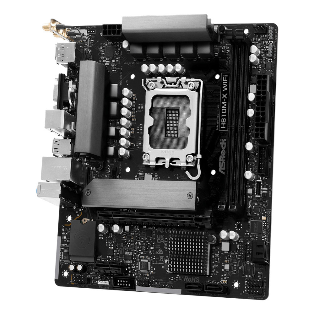 Asrock H810M-X WiFi Intel H810 LGA 1851 (Socket V1) micro ATX