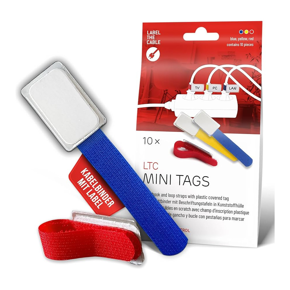 Mini sangles de fixation Velcro étiquetage des câbles (10pcs) | ECP Grossiste informatique