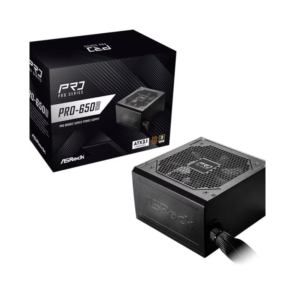 Alimentation ASROCK ATX PRO-650B | ECP Grossiste informatique