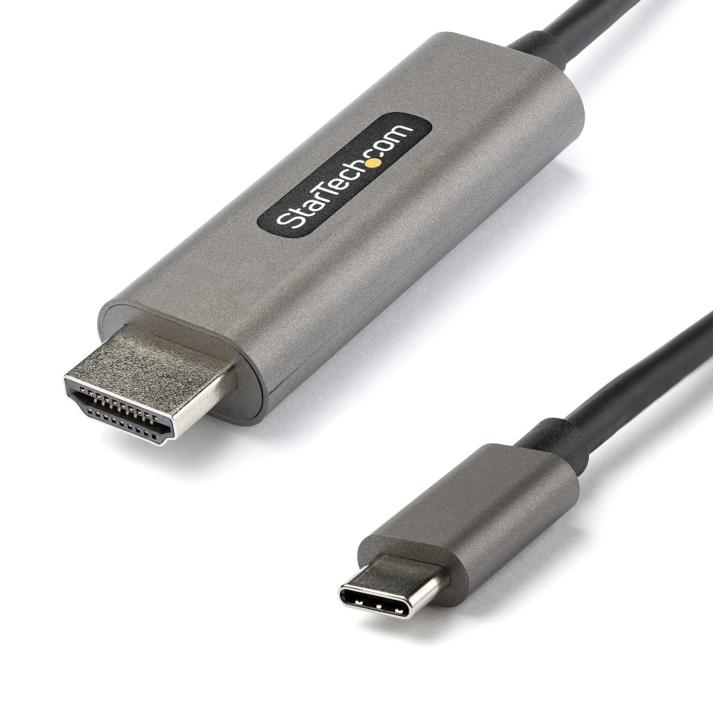 StarTech.com Câble USB C vers HDMI 4K 60Hz HDR10 1m - Câble Adaptateur Vidéo Ultra HD USB Type-C vers HDMI 4K 2.0b -