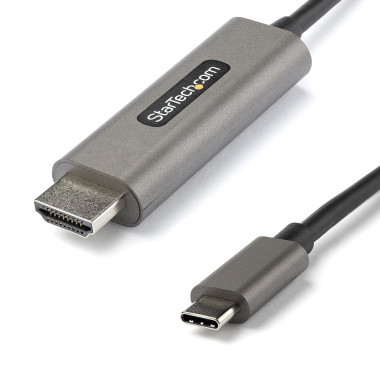 StarTech.com Câble USB C vers HDMI 4K 60Hz HDR10 1m - Câble Adaptateur Vidéo Ultra HD USB Type-C vers HDMI 4K 2.0b -
