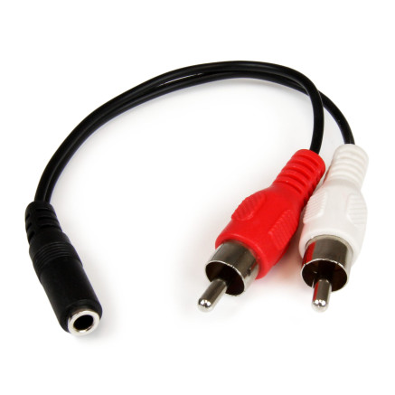 StarTech.com Câble en Y Mini-Jack 3,5mm vers 2x RCA de 15 cm -