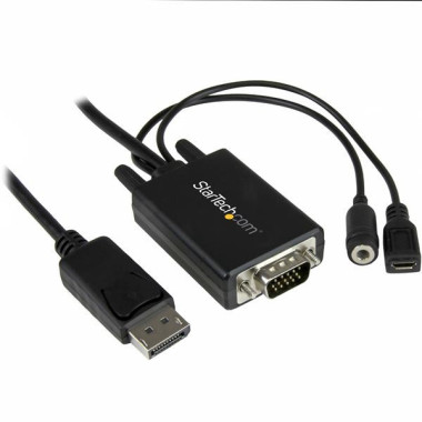 StarTech.com Câble adaptateur DisplayPort vers VGA de 2 m avec audio - M M - 1920x1200   1080p