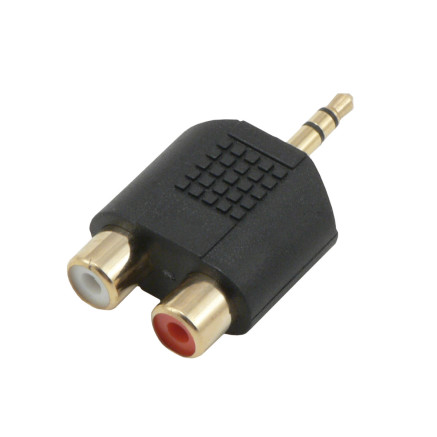 MCL 3.5mm   2xRCA Adapter Noir