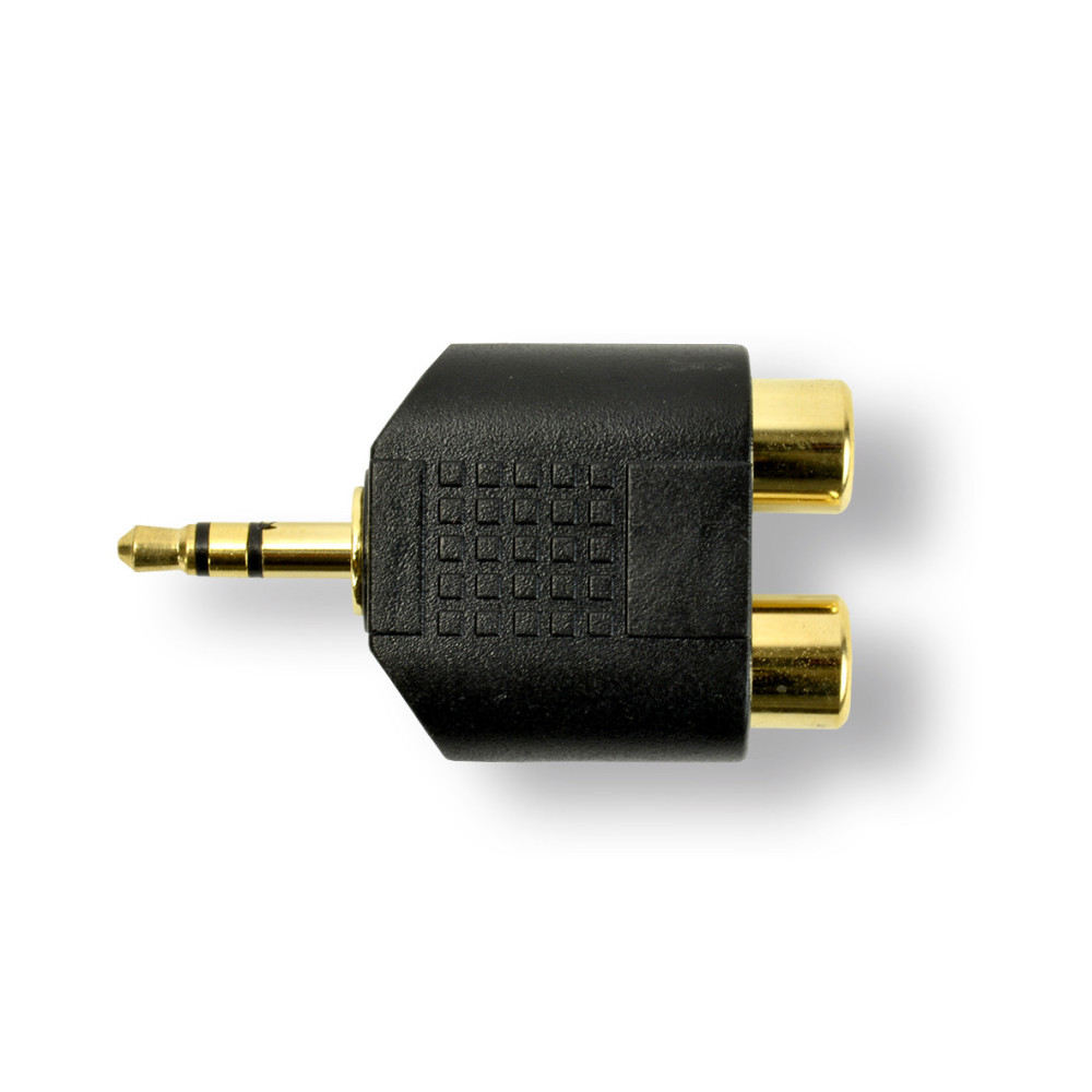 MCL 3.5mm   2xRCA Adapter Noir