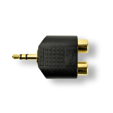 MCL 3.5mm   2xRCA Adapter Noir