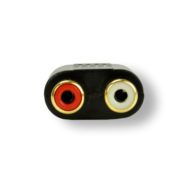 MCL 3.5mm   2xRCA Adapter Noir