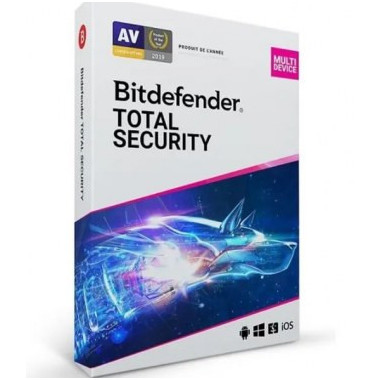 Lot 4 plus 1 Bitdefender Total Security Multi-Device 1an/5PC | ECP Grossiste informatique