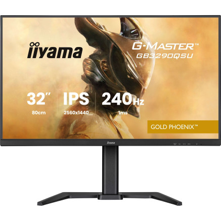 iiyama G-MASTER GB3290QSU-B1 écran plat de PC 80 cm (31.5") 2560 x 1440 pixels Quad HD LED Noir