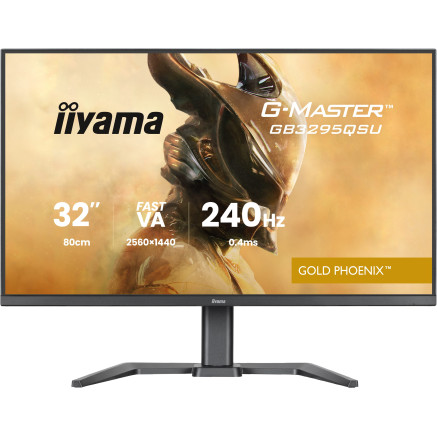 iiyama G-MASTER GB3295QSU-B1 écran plat de PC 80 cm (31.5") 2560 x 1440 pixels Quad HD LED Noir