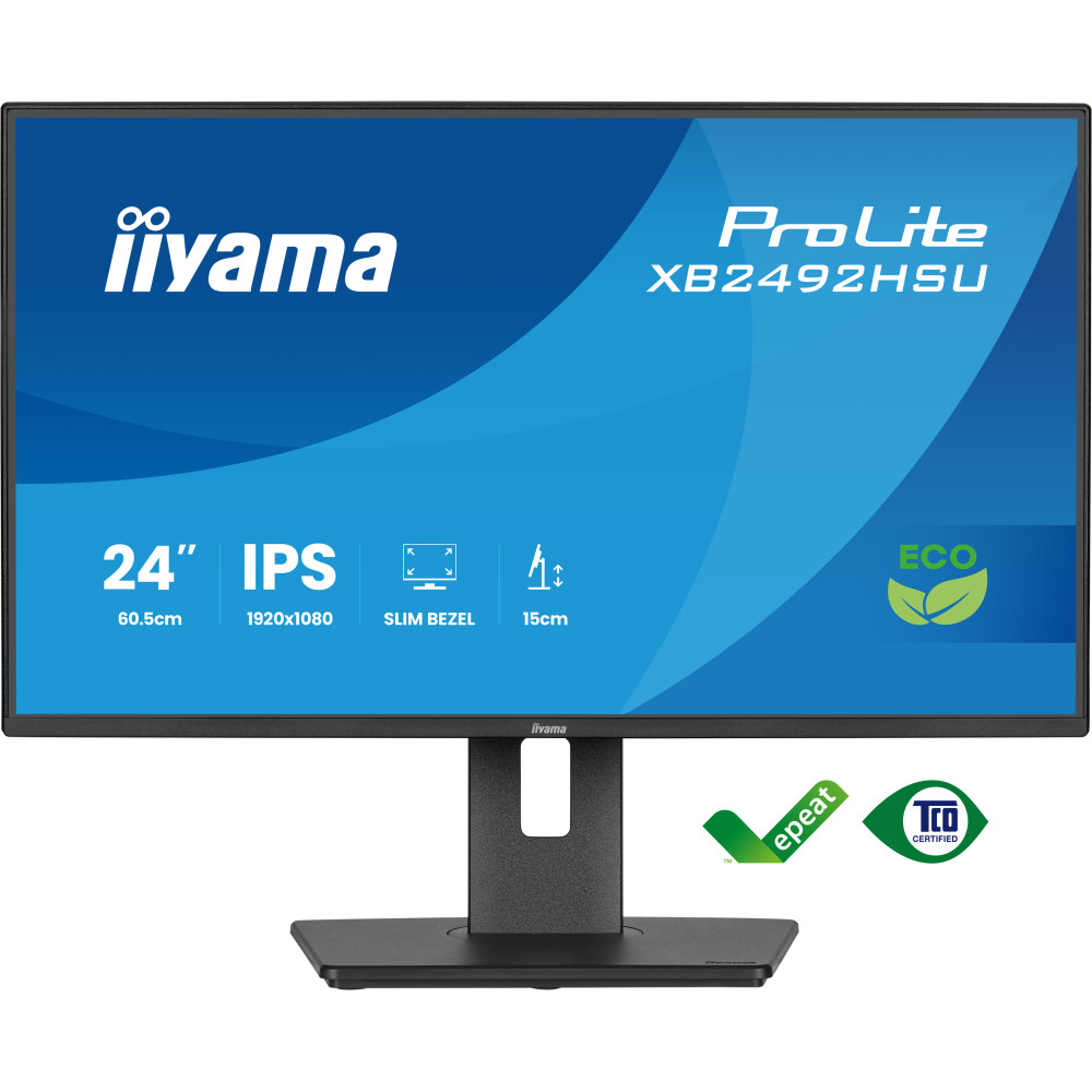 iiyama ProLite XB2492HSU-B1 écran plat de PC 61 cm (24") 1920 x 1080 pixels Full HD LED Noir