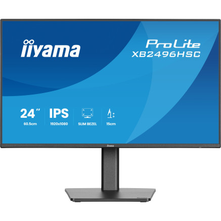 iiyama ProLite XB2496HSC-B1 écran plat de PC 61 cm (24") 1920 x 1080 pixels Full HD LED Noir