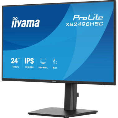 iiyama ProLite XB2496HSC-B1 écran plat de PC 61 cm (24") 1920 x 1080 pixels Full HD LED Noir