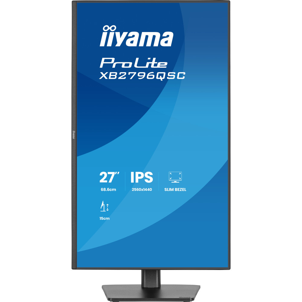 iiyama ProLite XB2796QSC-B1 écran plat de PC 68,6 cm (27") 2560 x 1440 pixels Quad HD LED Noir