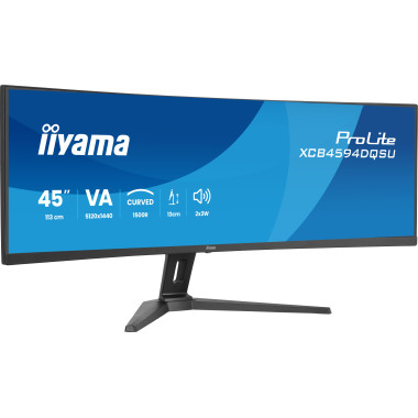 iiyama XCB4594DQSU-B1 écran plat de PC 111,8 cm (44") 5120 x 1440 pixels Dual QHD LED Noir
