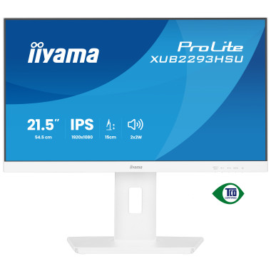 iiyama ProLite XUB2293HSU-W7 écran plat de PC 54,6 cm (21.5") 1920 x 1080 pixels Full HD LED Blanc